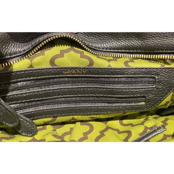 orYANY Victoria Leather Purse Tote Satchel Hobo Slouchy Bag Color Block EUC Boho - Picture 4 of 9